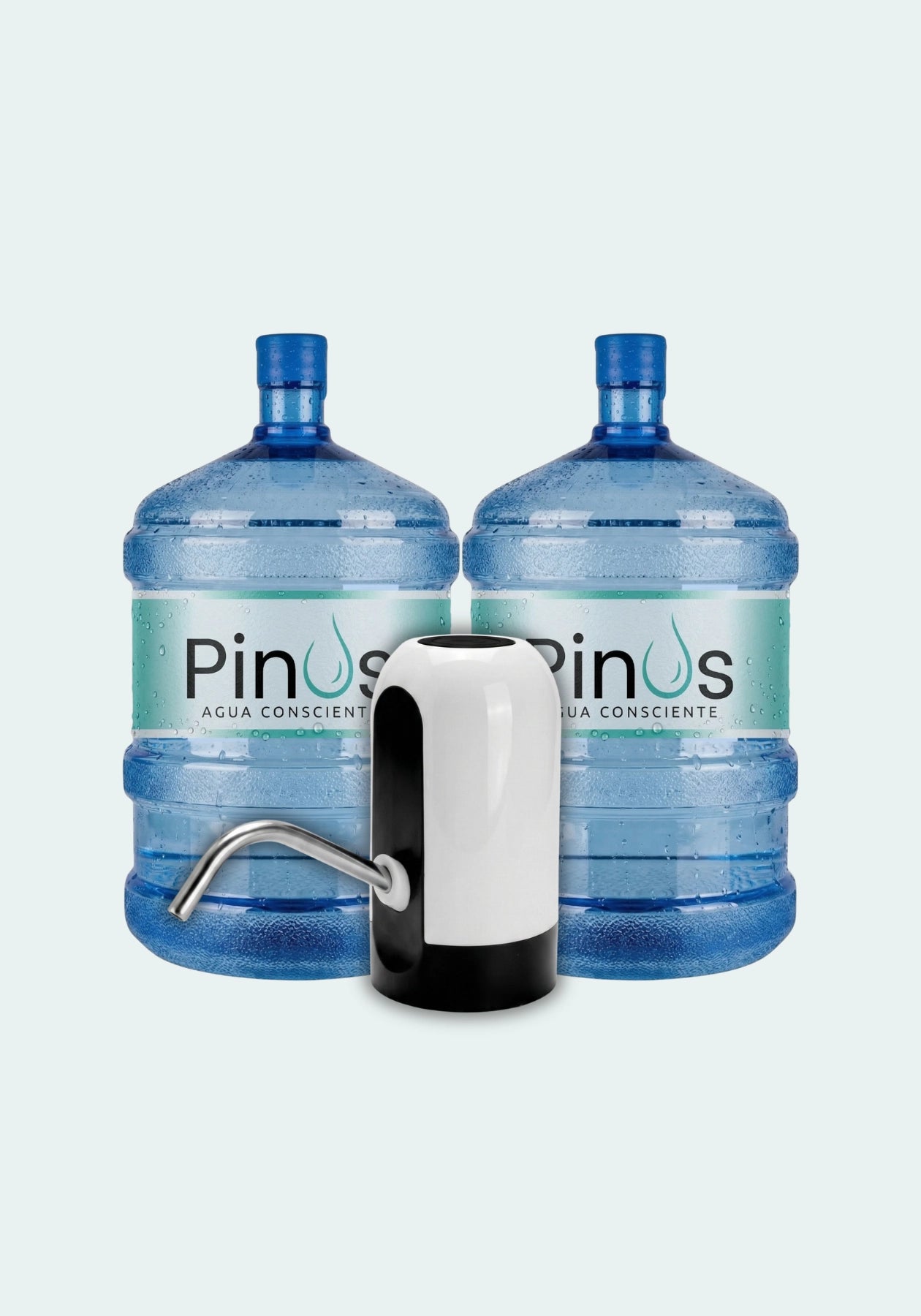 Pack Inicial: 2 Bidones 20L + Dispensador Bomba USB