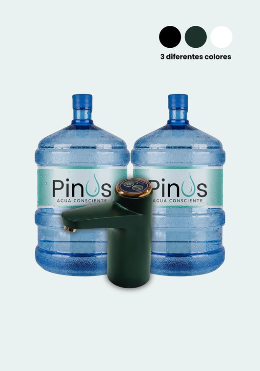 Pack Inicial: 2 Bidones 20L + Dispensador Bomba USB Pro