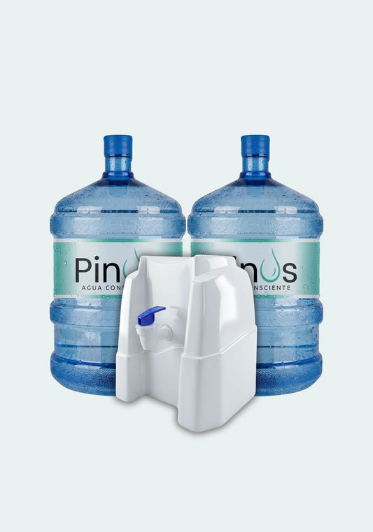 Pack Inicial: 2 Bidones 20L + Dispensador Básico
